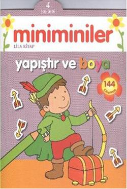 Miniminiler : Lila Kitap Yapıştır ve Boya