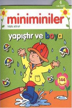 Miniminiler : Yeşil Kitap Yapıştır ve Boya